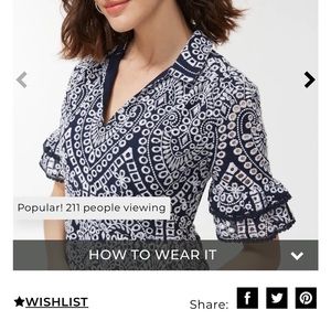 Chico’s Navy Maxi Eyelet Tiered Sundress